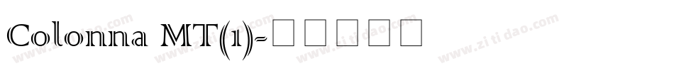 Colonna MT(1)字体转换